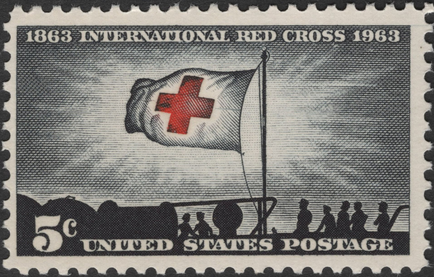 SCG3087 - United States 1963 International Red Cross Centenary Stamp