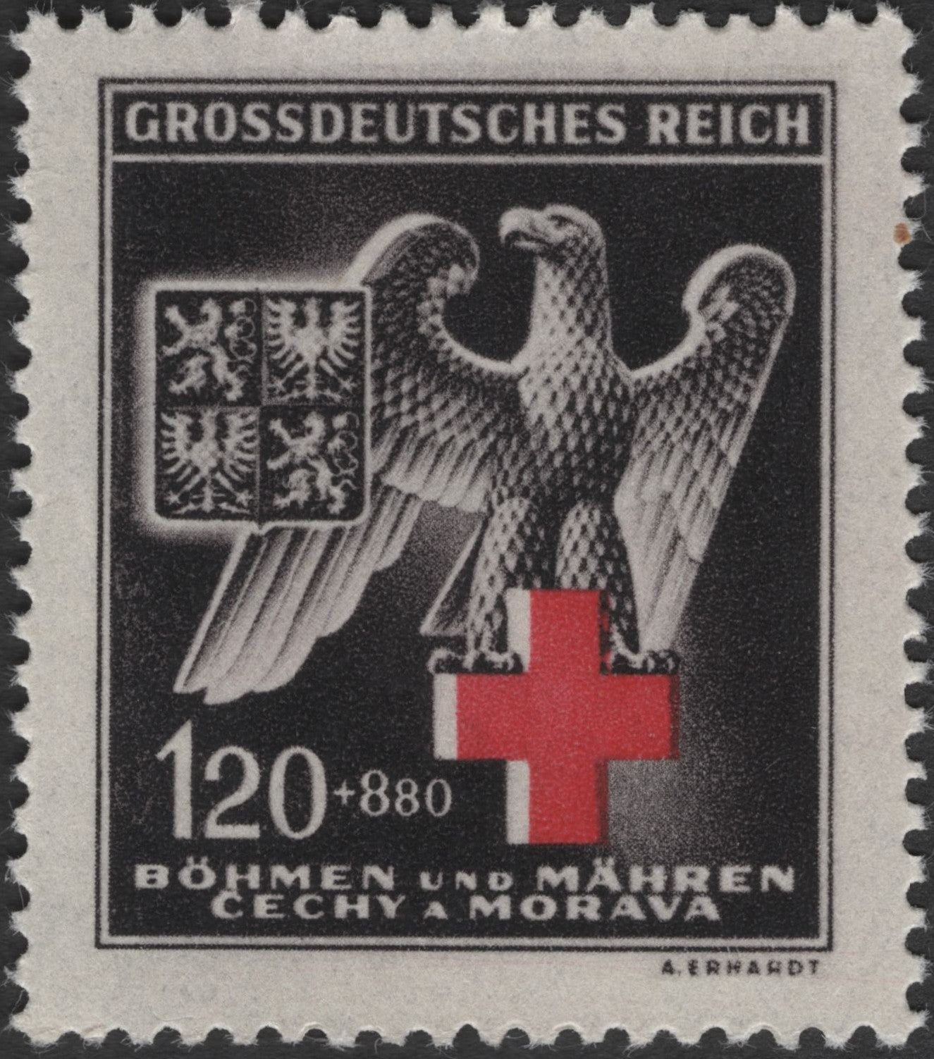 SCG3096 - Bohemia and Moravia Red Cross Stamp – 1943