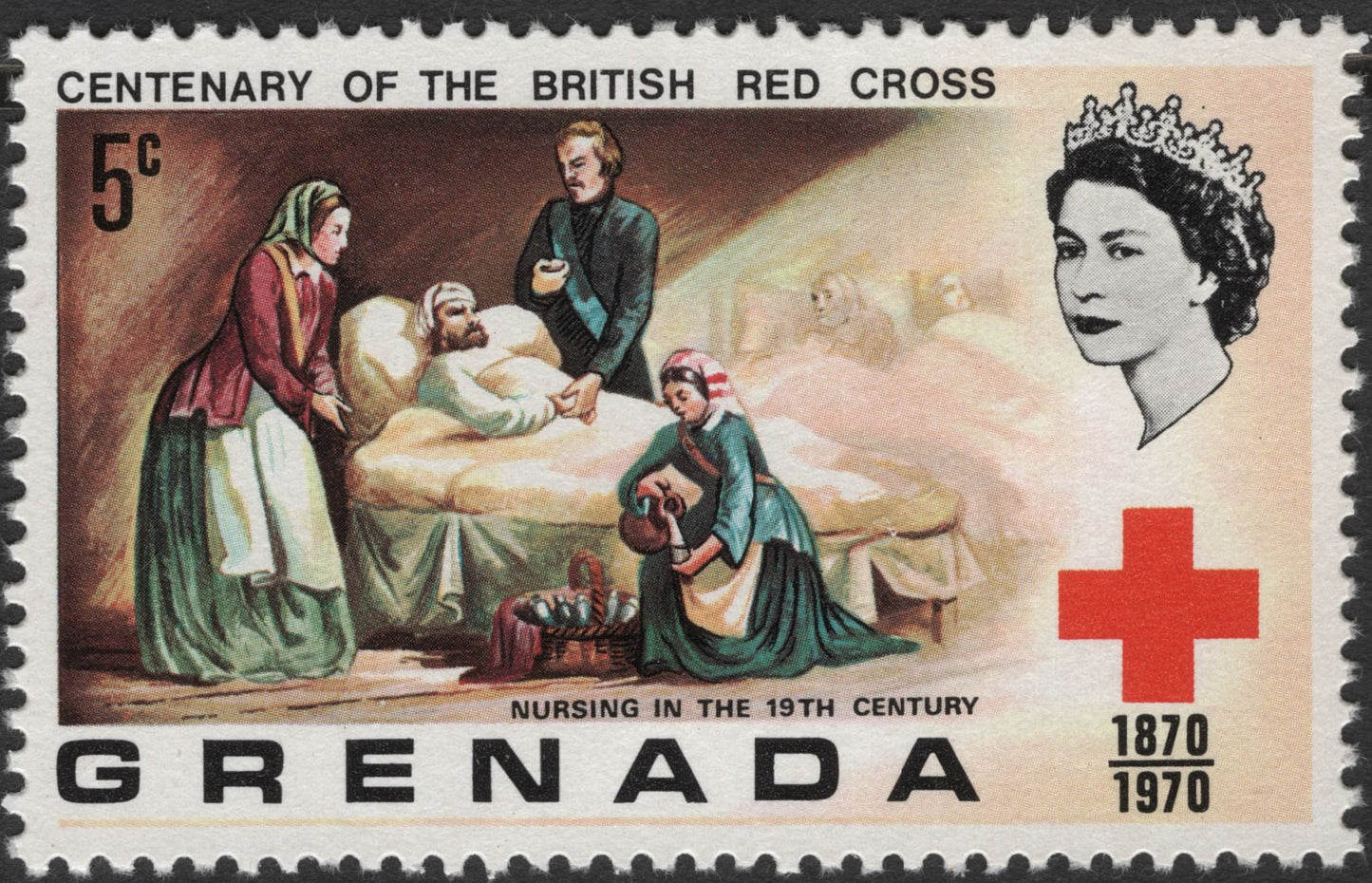 SCG3066 - Grenada 1970 – Centenary of the British Red Cross Stamp