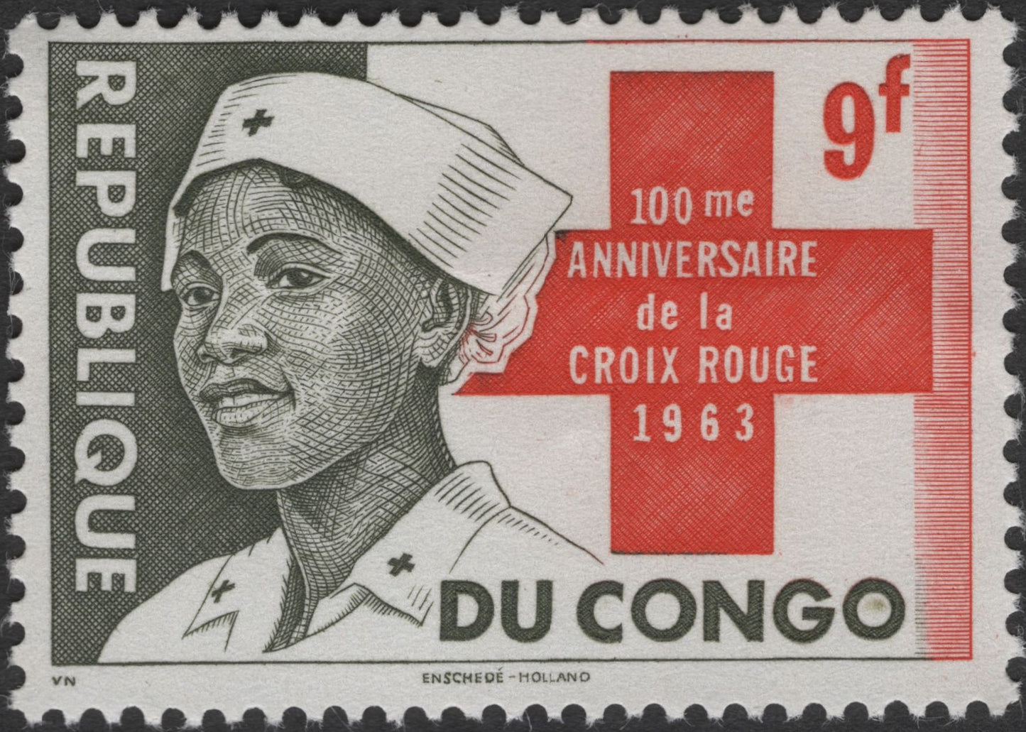 SCG3067 - Congo 1963 Red Cross Centenary Stamp