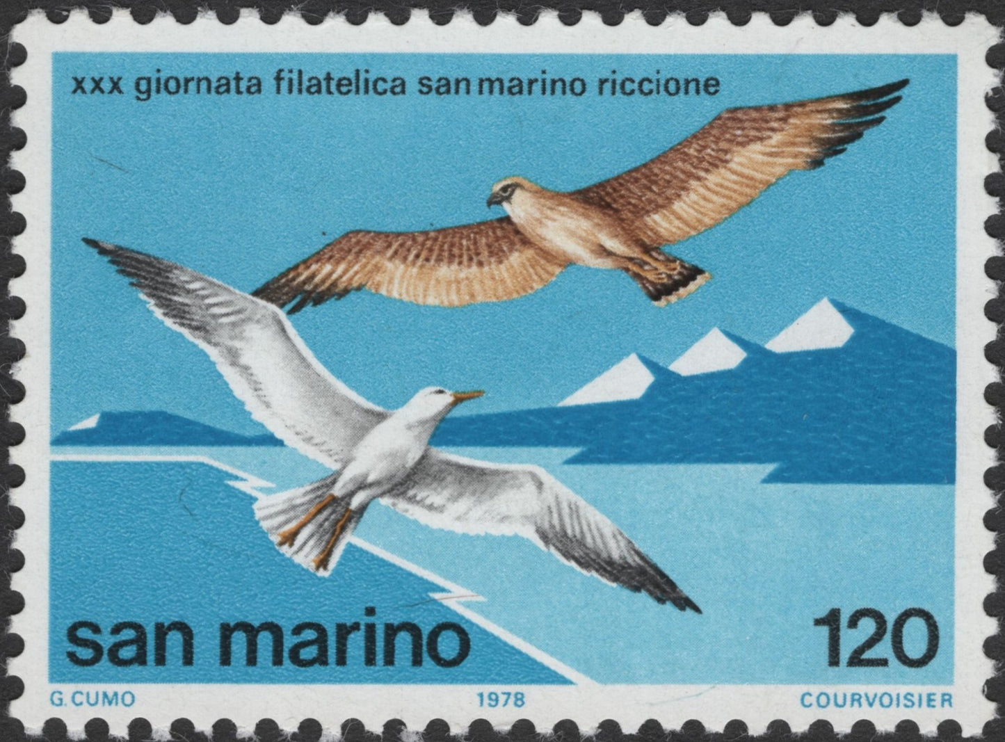 SCG3108 - San Marino 1978 Philatelic Day Bird Stamp – Riccione