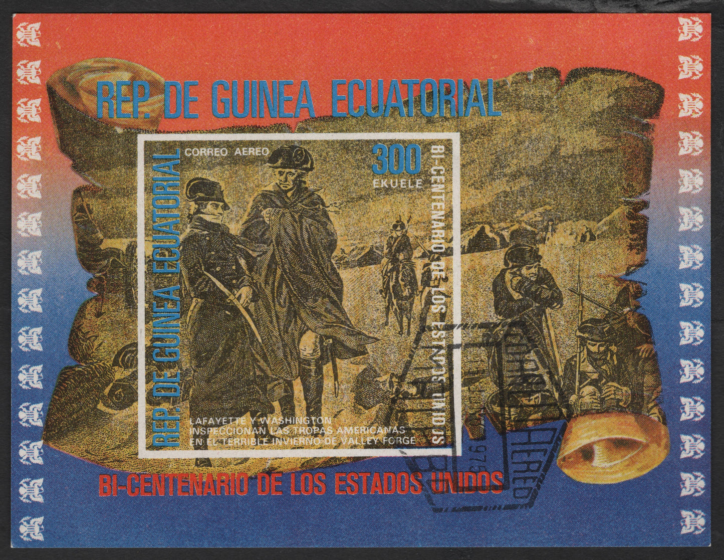 SCG3072 - Equatorial Guinea 1976 U.S. Bicentennial Miniature Sheet