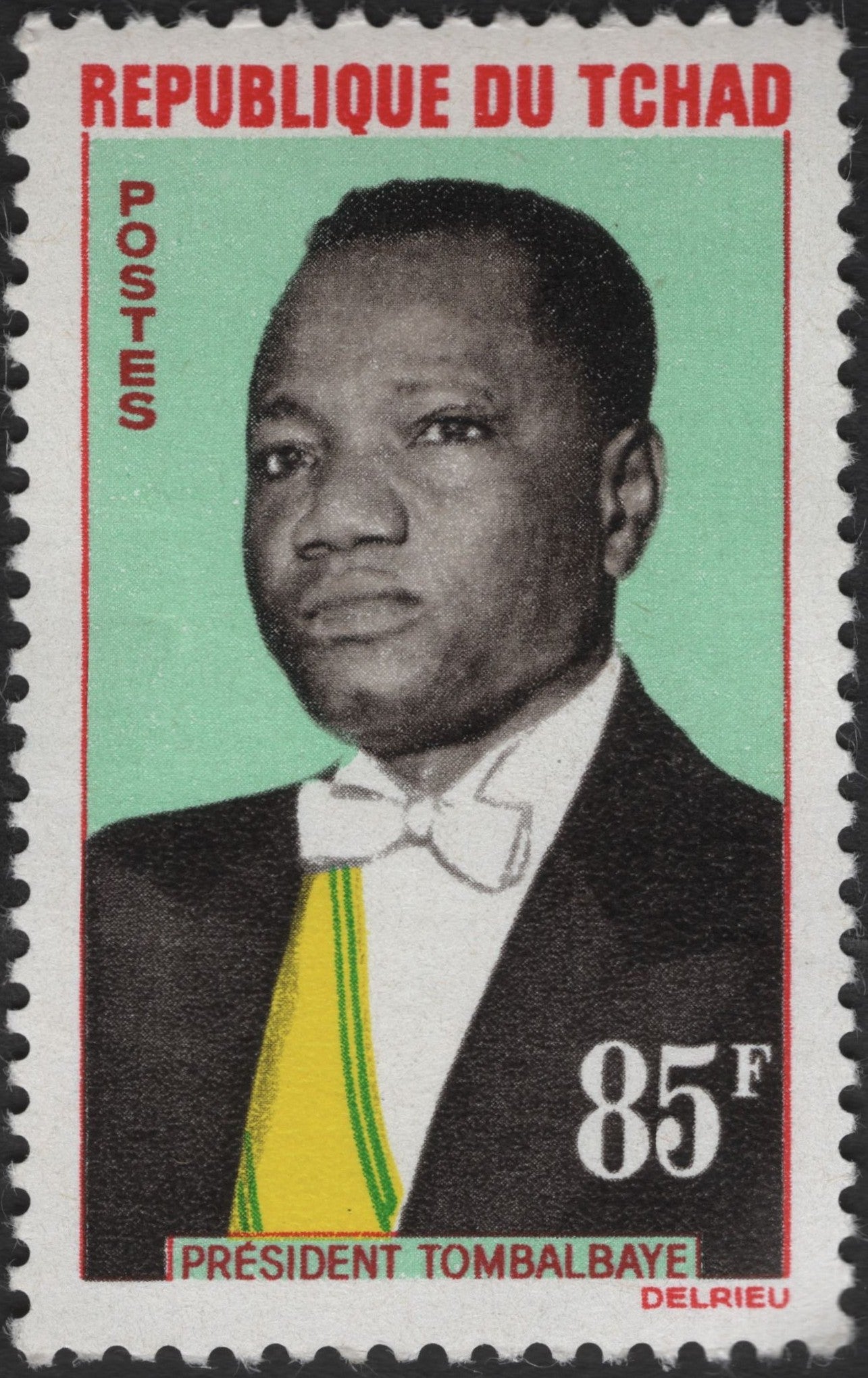 SCG3140 - Chad 85F Stamp – President Tombalbaye