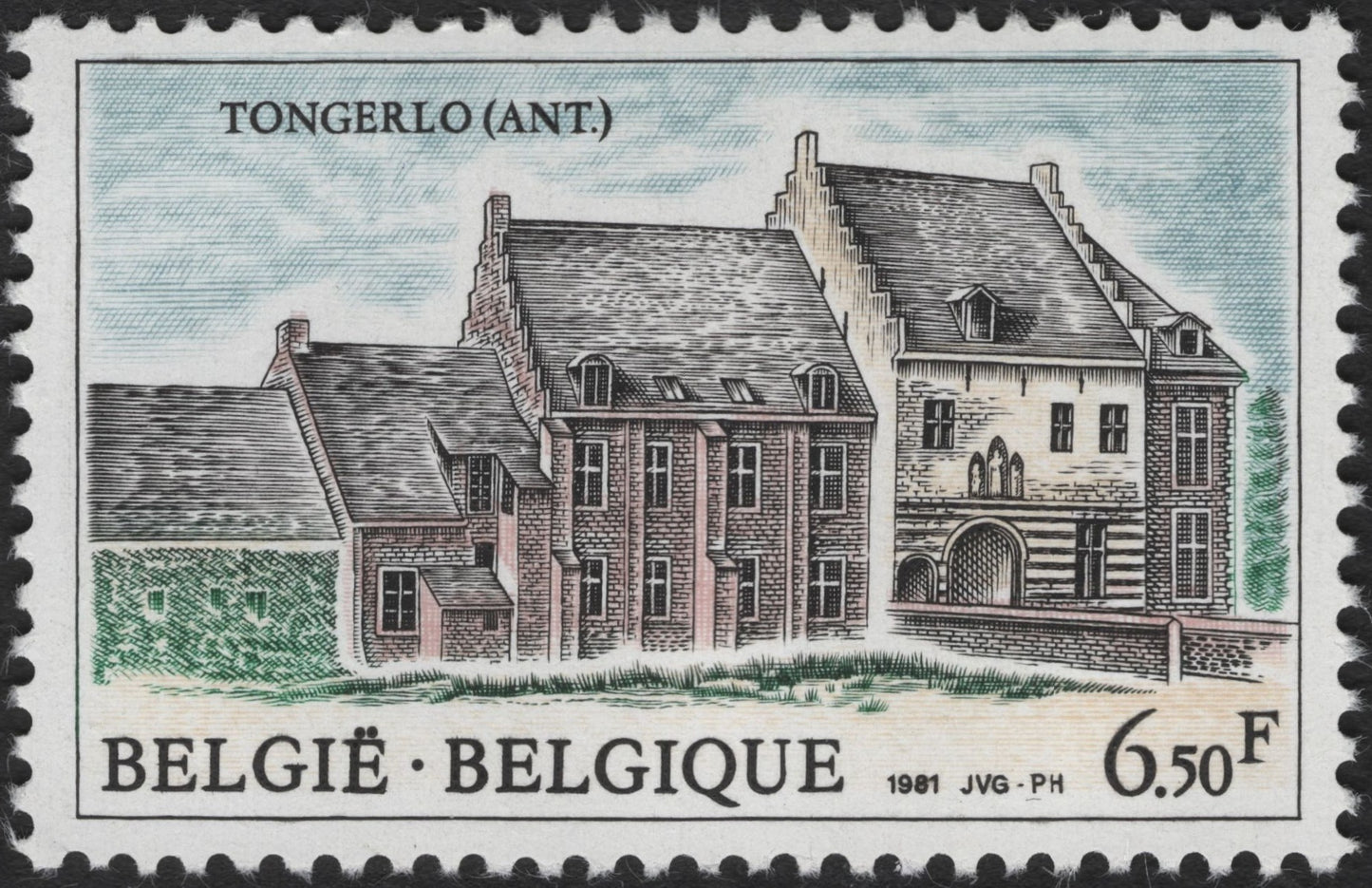 SCG3159 - Belgium 1981 Tongerlo Abbey Stamp