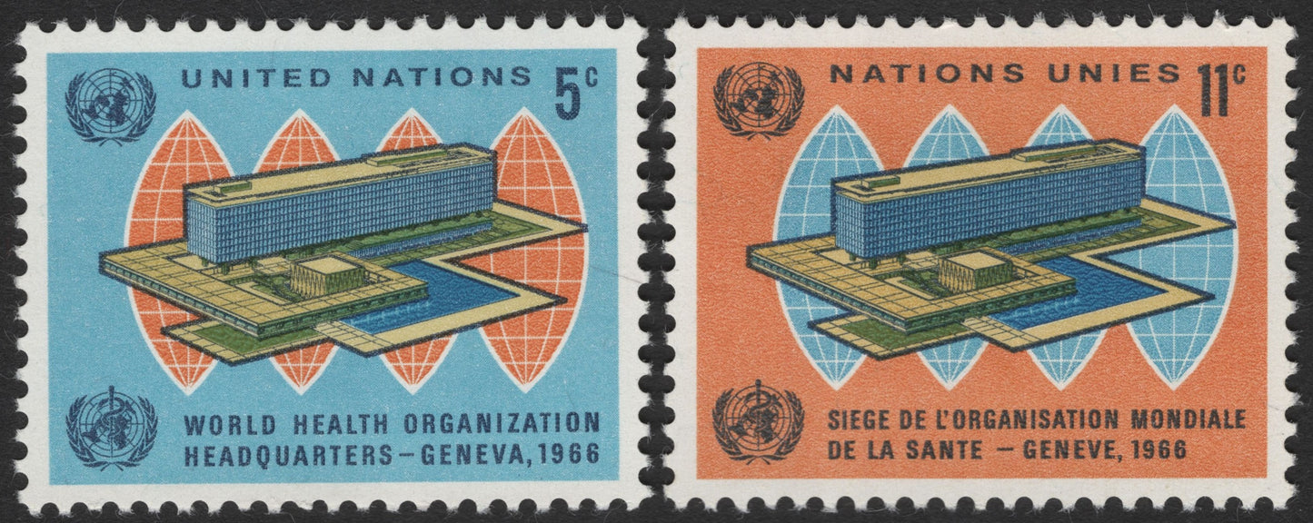 SCG3191 - United Nations 1966 – WHO Headquarters, Geneva (English & French)