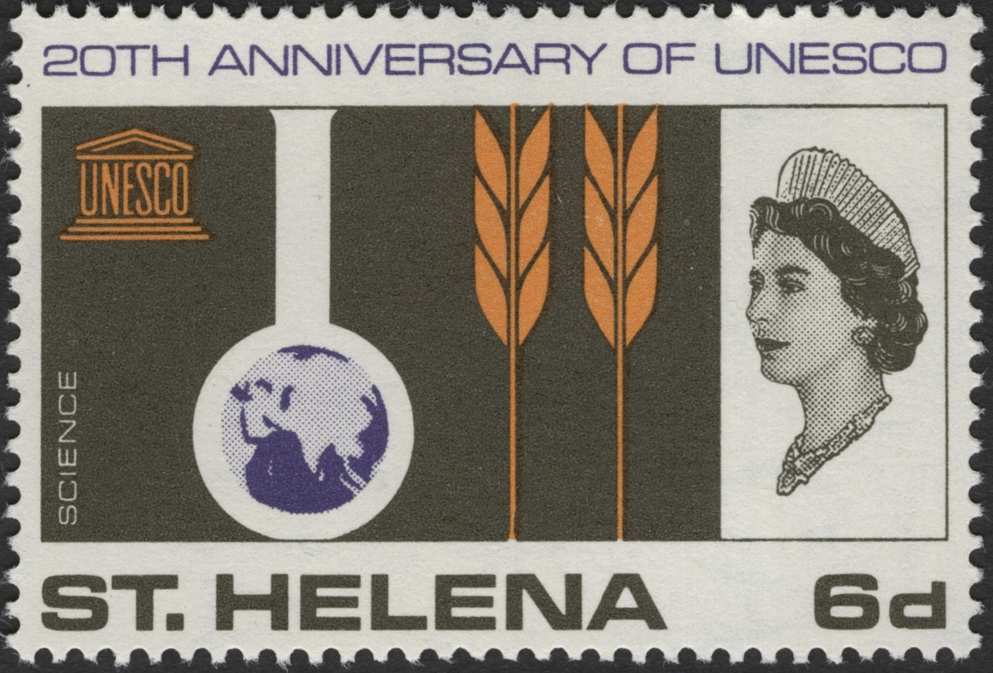 SCG3201 - St. Helena 1966 – 20th Anniversary of UNESCO (Education, Science & Culture)