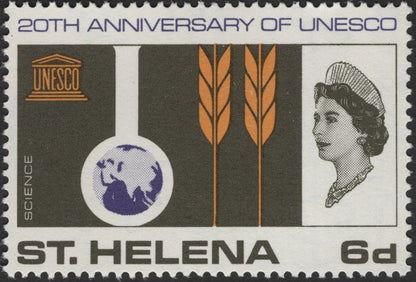 SCG3201 - St. Helena 1966 – 20th Anniversary of UNESCO (Education, Science & Culture)