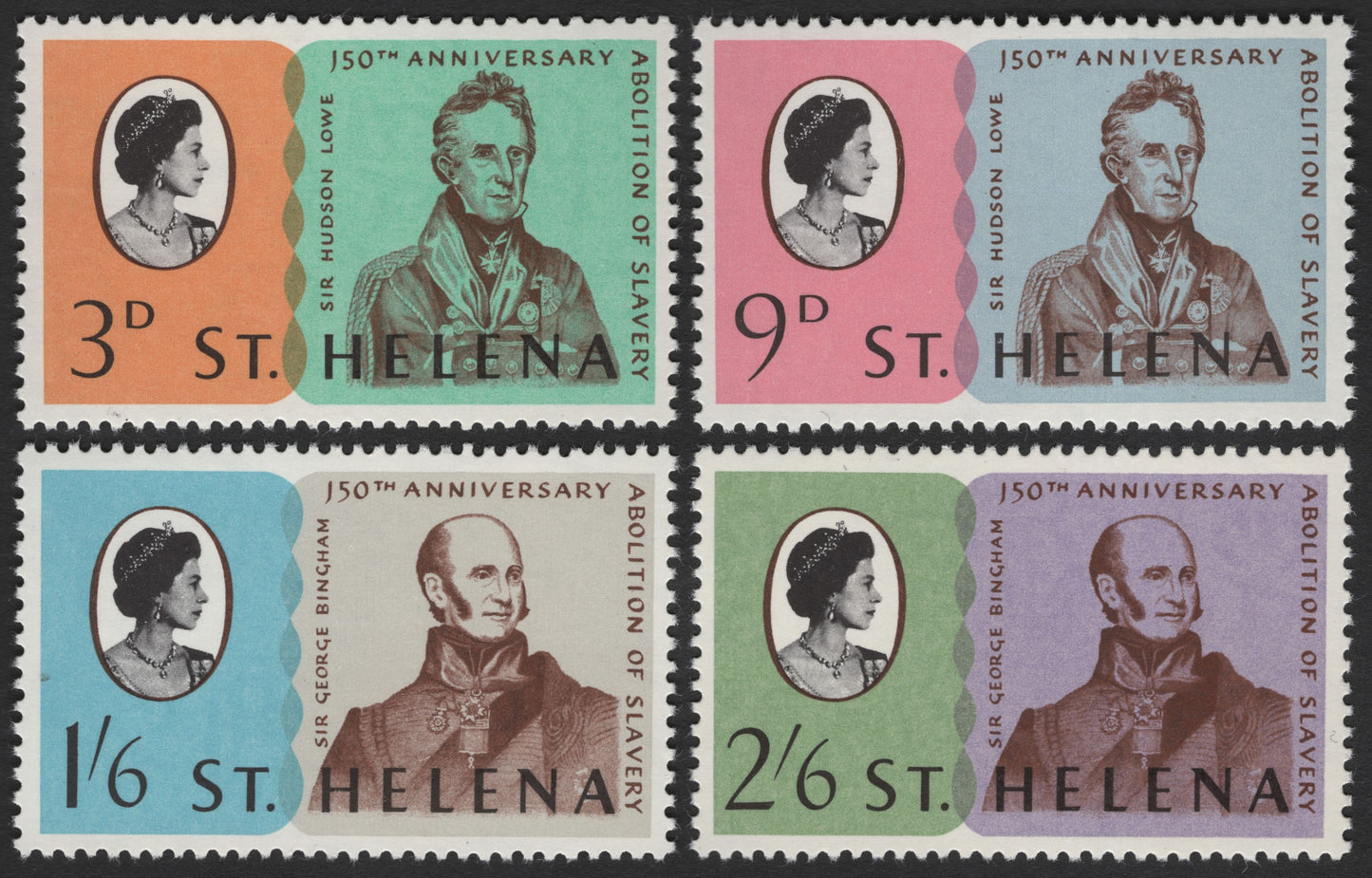 SCG3197 - St. Helena – 150th Anniversary of the Abolition of Slavery (1963 Stamp Set)