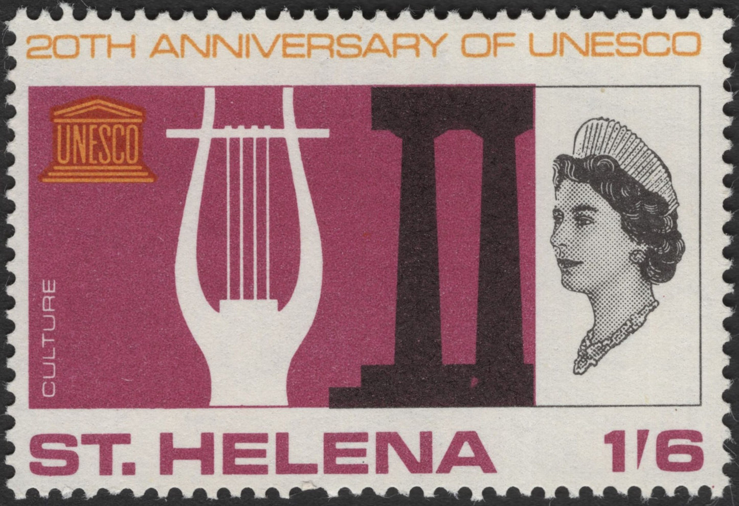 SCG3194 - St. Helena – 20th Anniversary of UNESCO (1966) – Set of 3 Stamps