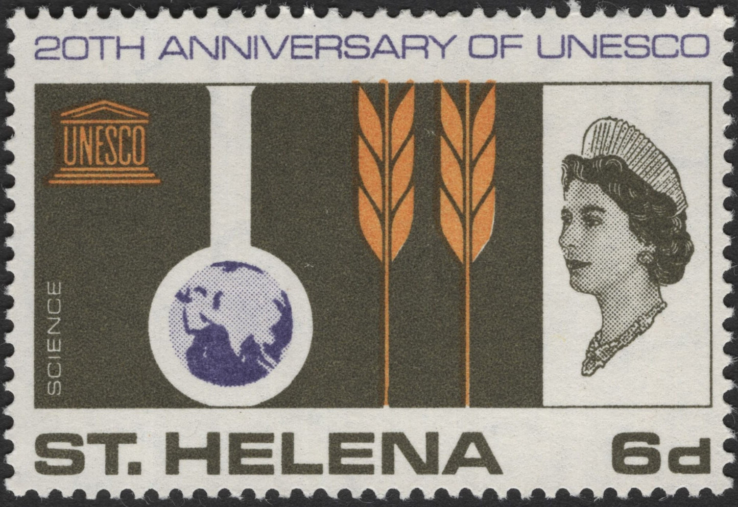 SCG3194 - St. Helena – 20th Anniversary of UNESCO (1966) – Set of 3 Stamps