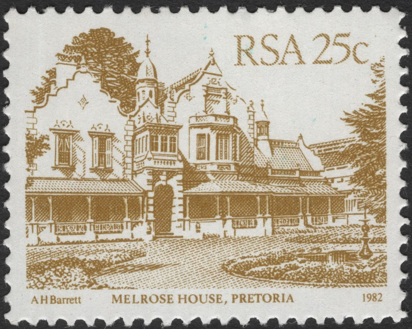 SCG3237 - South Africa 1982 – Melrose House, Pretoria (25c)