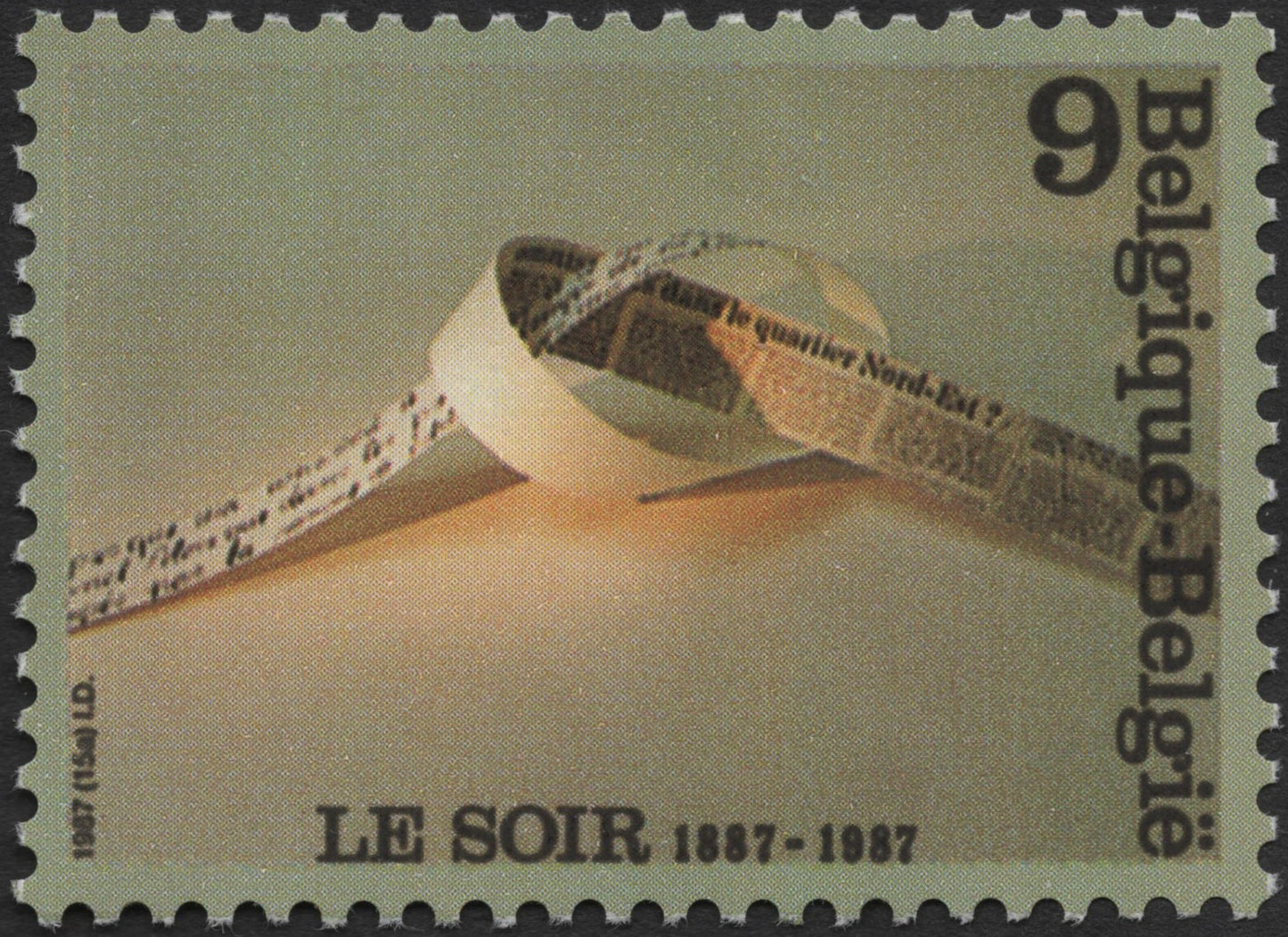 SCG3263 - Belgium 1987 – Centenary of Le Soir Newspaper