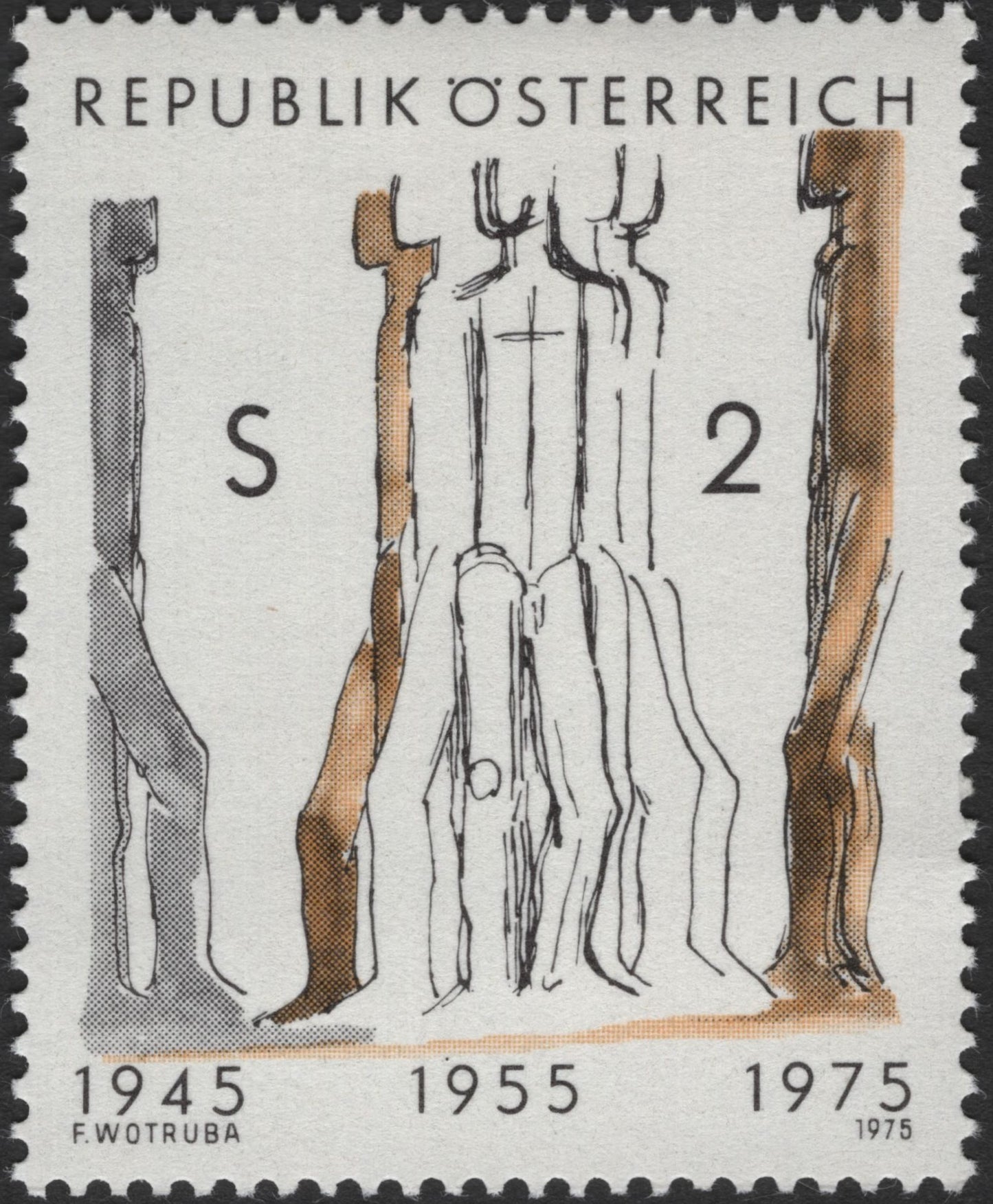 SCG3302 - Austria 1975 Fritz Wotruba – 30 Years of the Second Republic