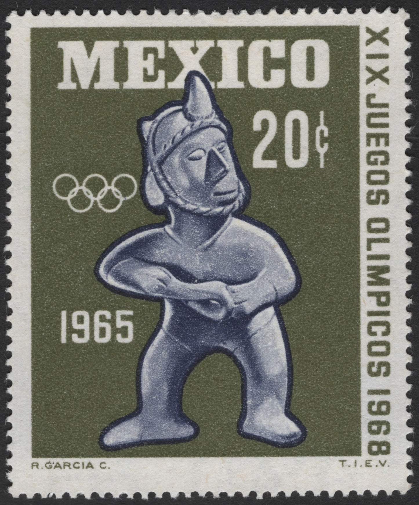 SCG3297 - Mexico 1965 – Pre-Olympic Stamp for 1968 Summer Games