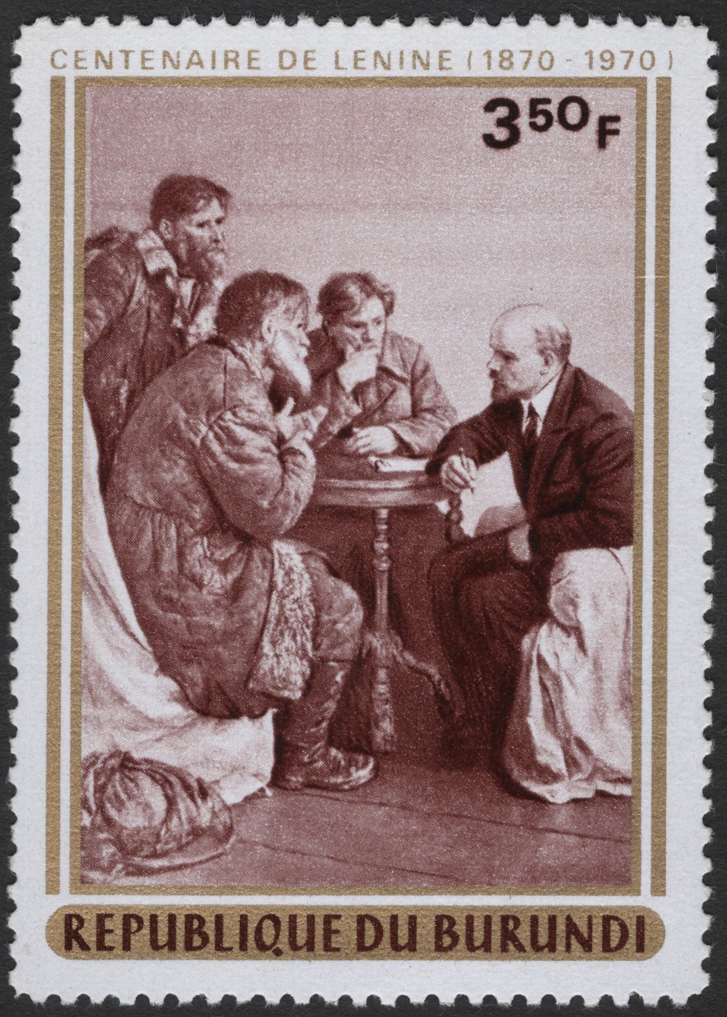 SCG3378 - Centenary of Lenin – Burundi 1970 Commemorative Stamp
