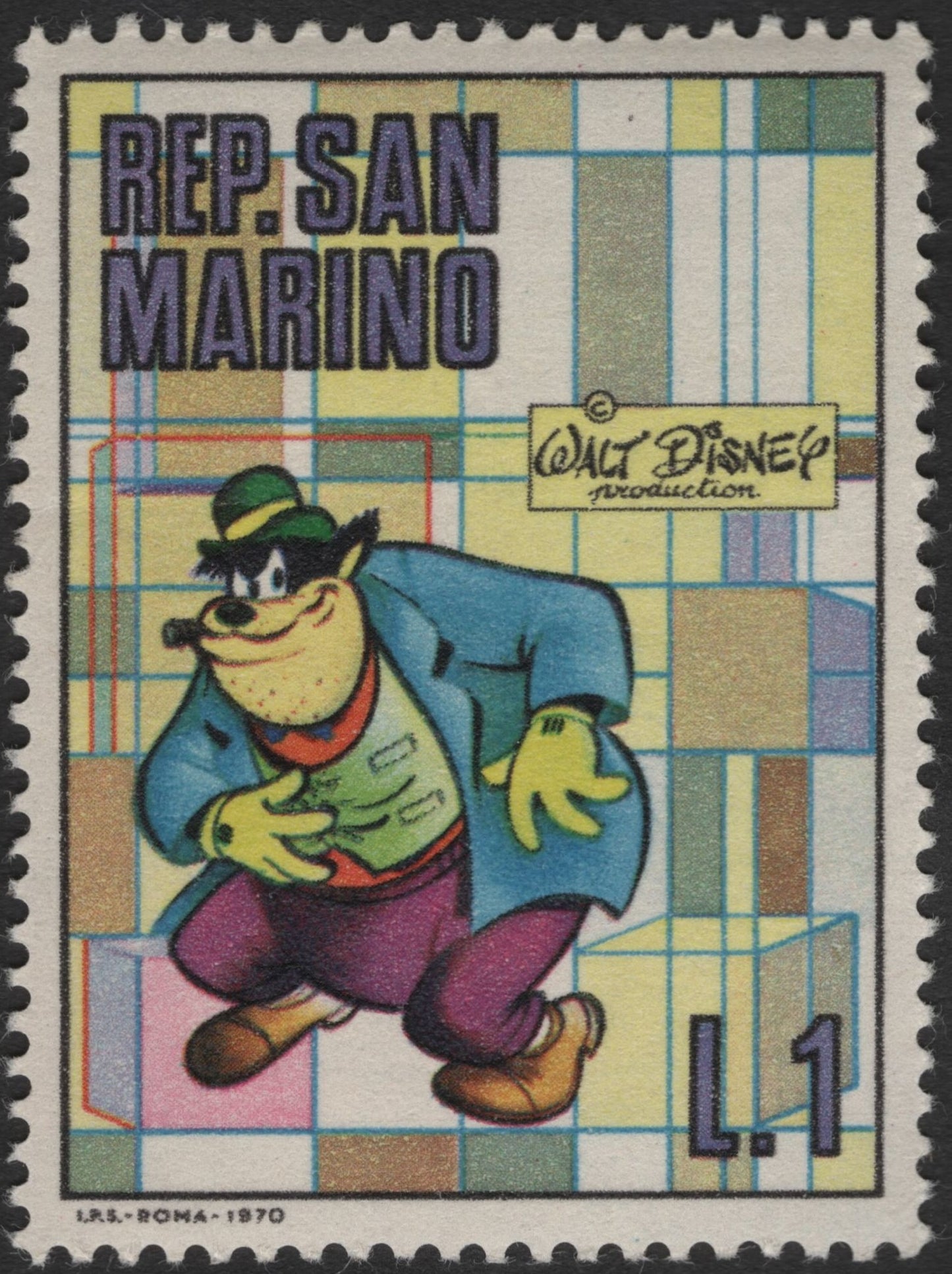 SCG3388 - San Marino 1970 – Walt Disney Character (The Beagle Boys)