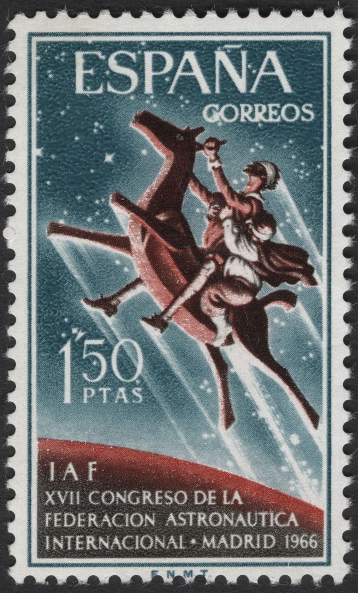 SCG3391 - Spain 1966 – XVII International Astronautical Congress Stamp