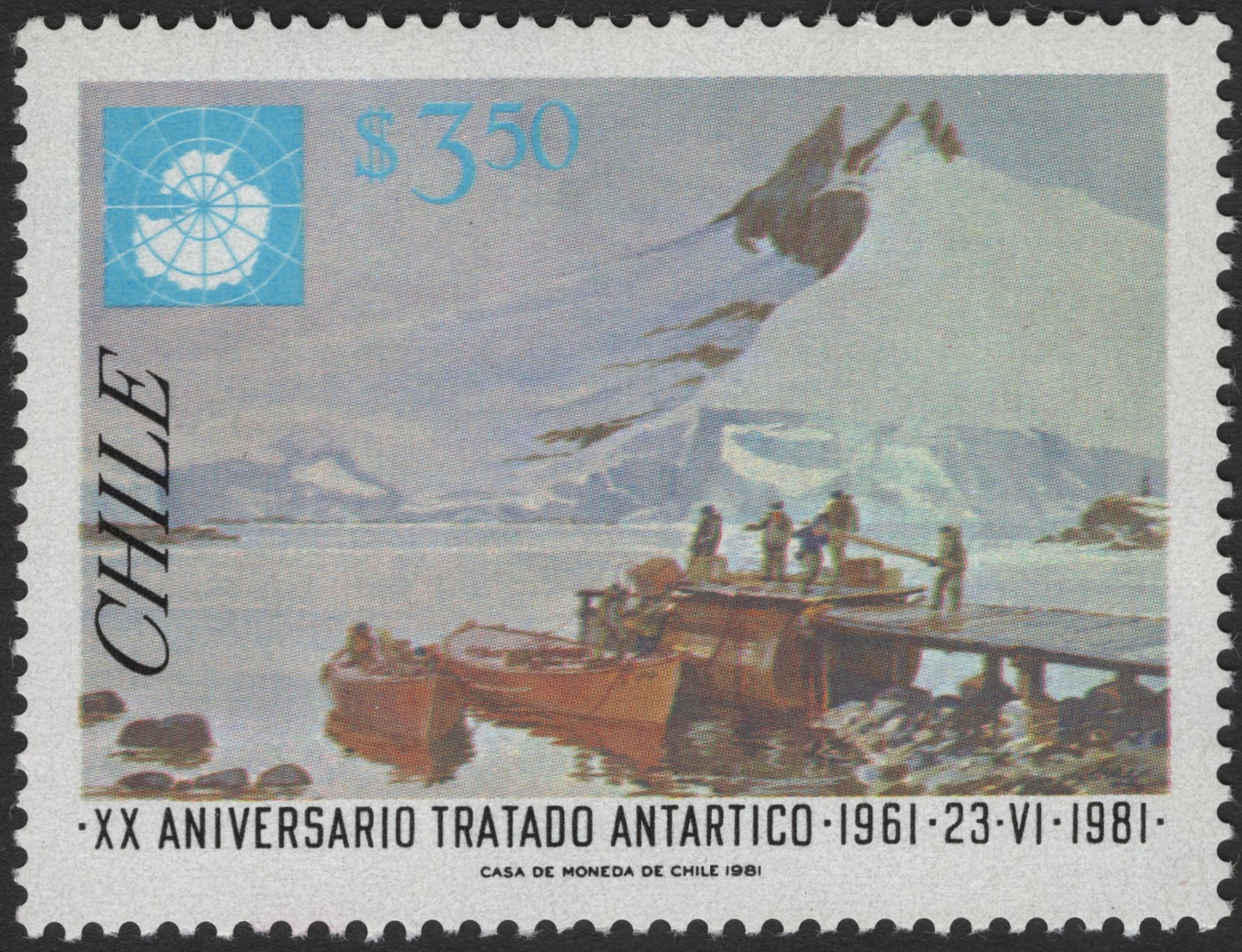 SCG3399 - Chile 1981 – 20th Anniversary of the Antarctic Treaty