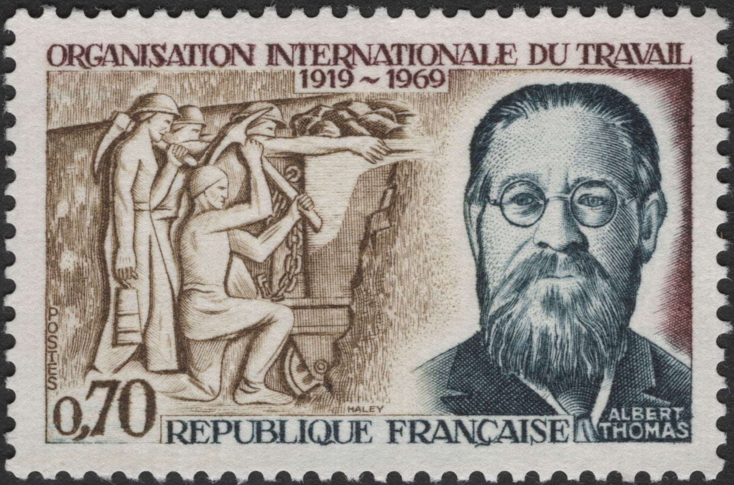 SCG3408 -  France 1969 – 50th Anniversary of the International Labour Organization (ILO)