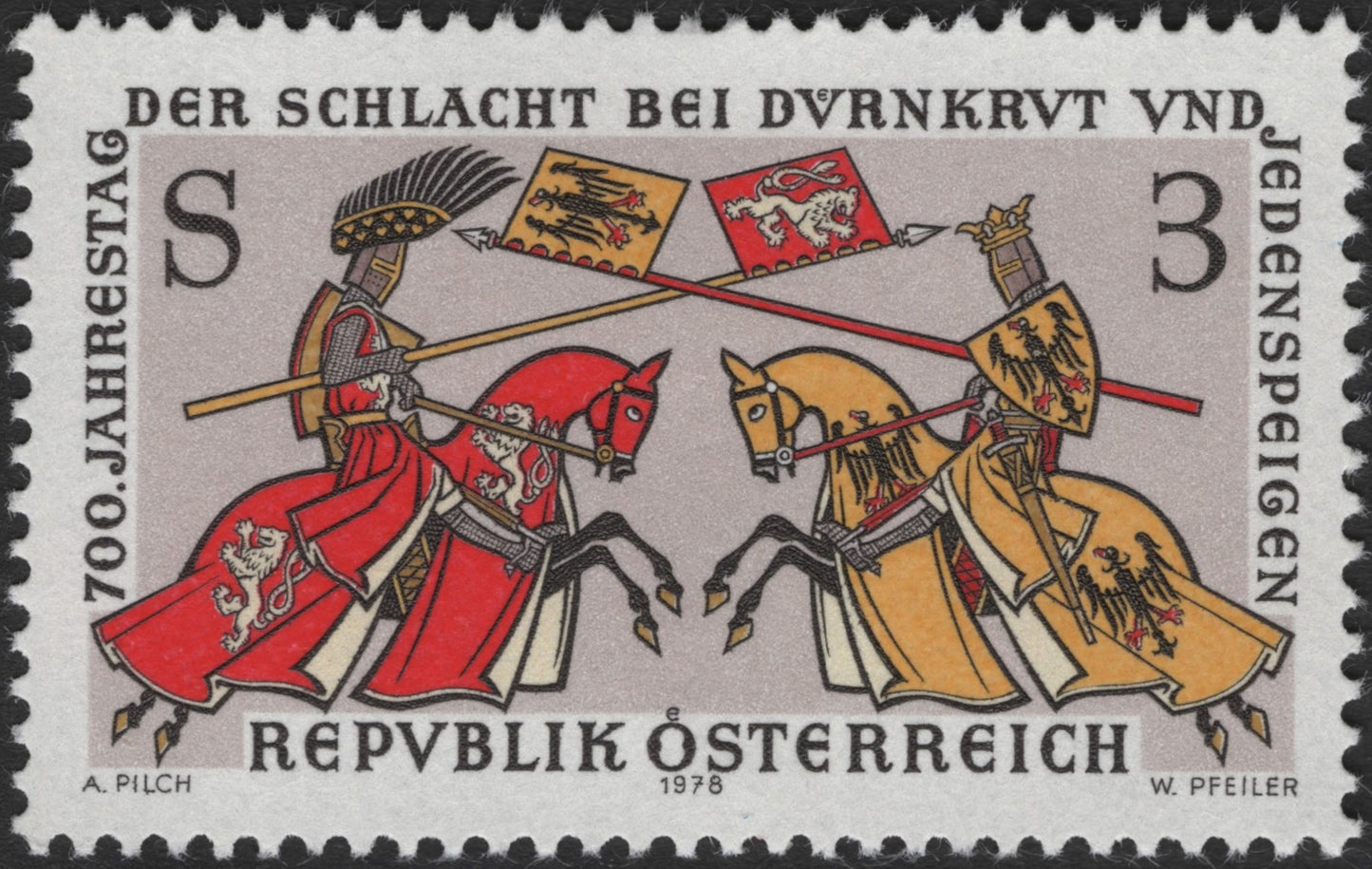 SCG3323 - Austria 1978 – 700th Anniversary of the Battle of Dürnkrut and Jedenspeigen