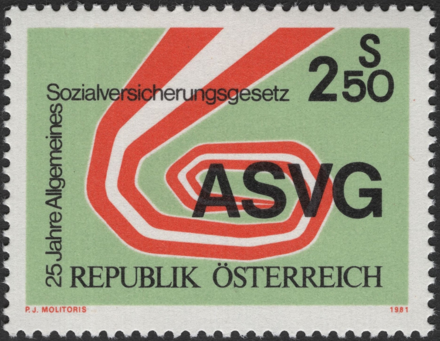 SCG3318 - Austria 1981 – 25 Years of General Social Insurance Act (ASVG)