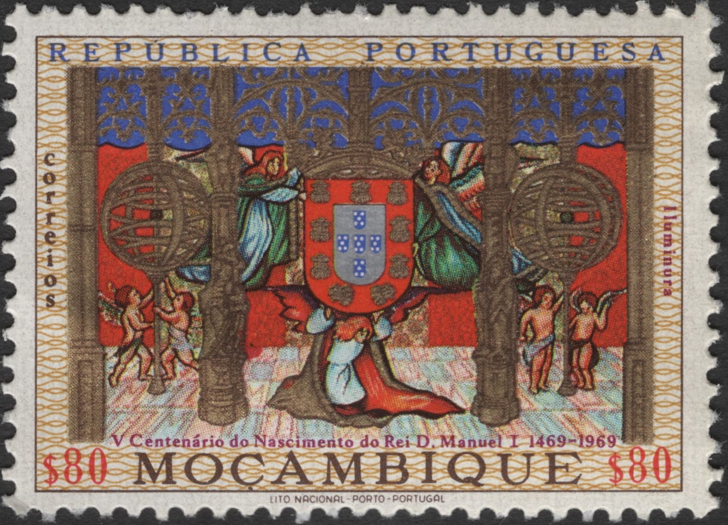 SCG3432 - Mozambique 1969 – 500th Birth Anniversary of King Manuel I