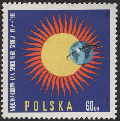SCG3482 - Poland 1965 – International Quiet Sun Year (Pair of Varieties)