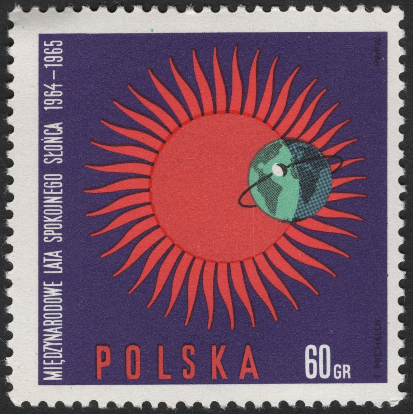 SCG3482 - Poland 1965 – International Quiet Sun Year (Pair of Varieties)