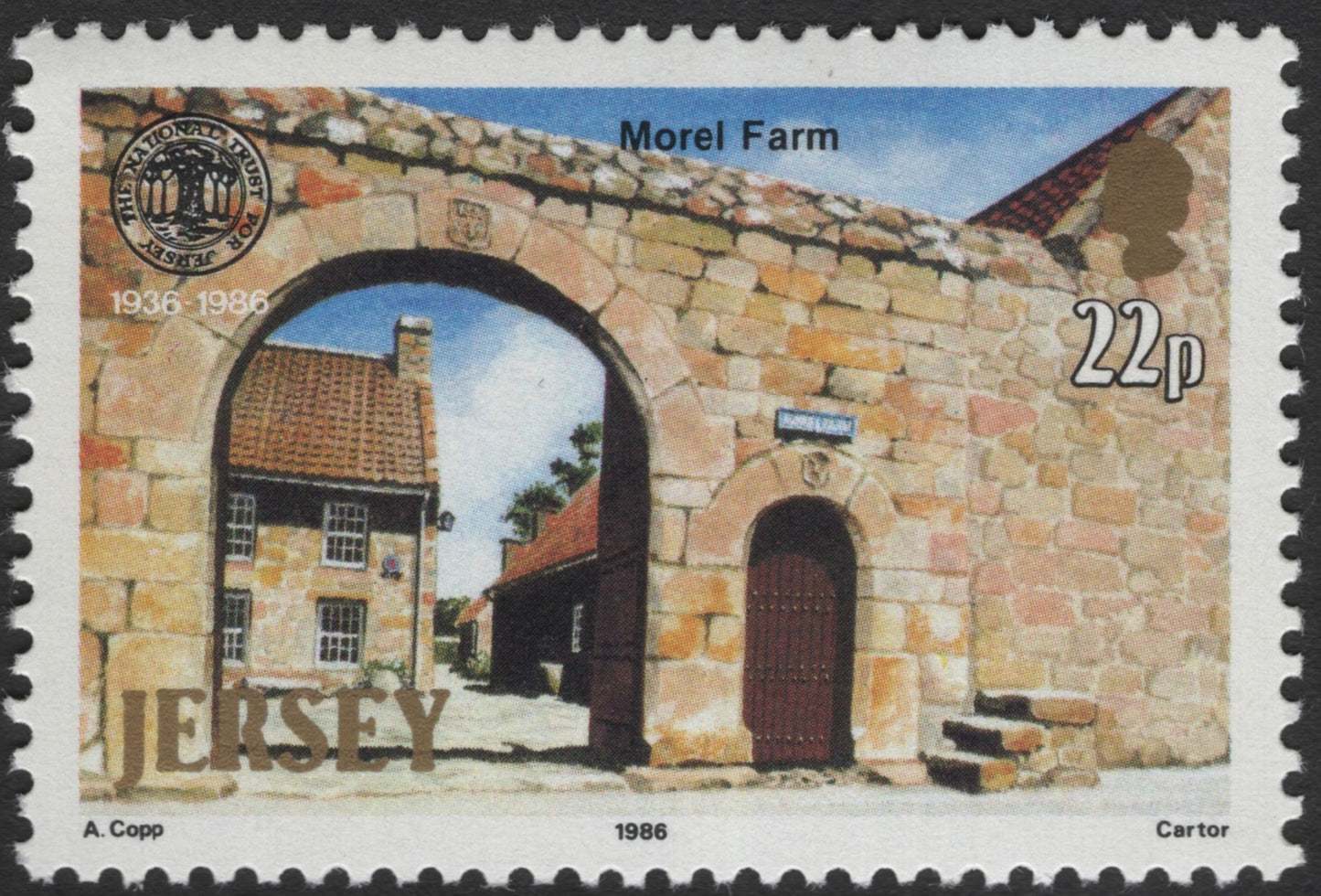 SCG3486 - Jersey 1986 – National Trust for Jersey 50th Anniversary Stamp Set