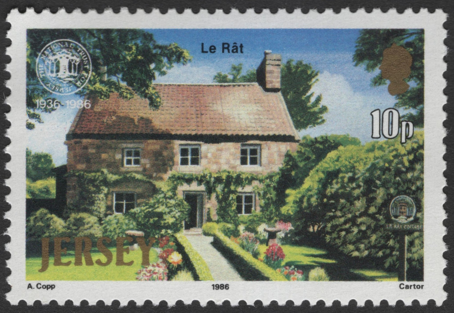 SCG3484 - Jersey 1986 National Trust – Le Rât & La Vallette (Stamp Pair)