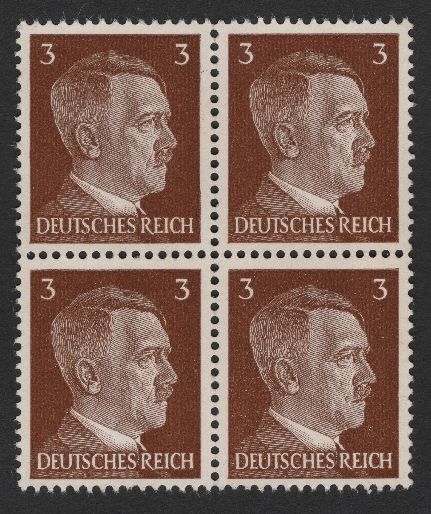 SCG3452 - Germany 3 Pfennig Hitler Block (Third Reich Era)