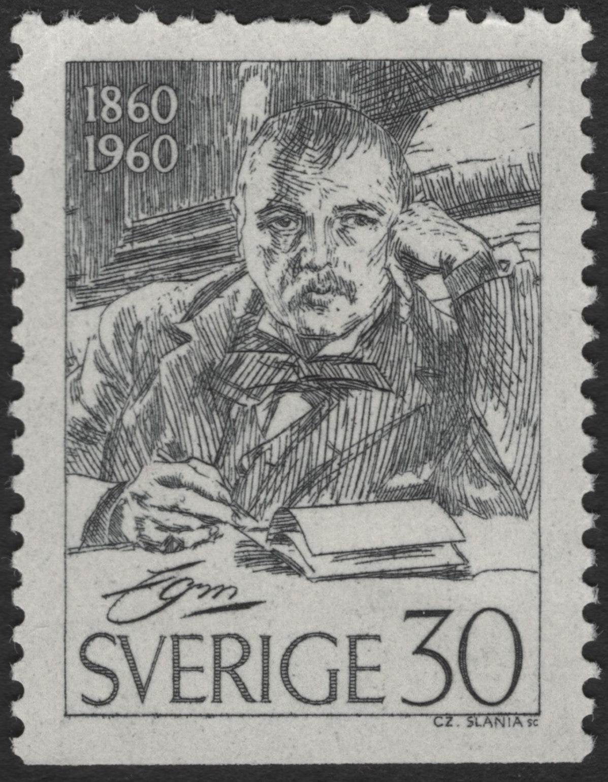 SCG3498 - Sweden 1960 – Centenary of Gustaf Fröding's Birth (30 öre)
