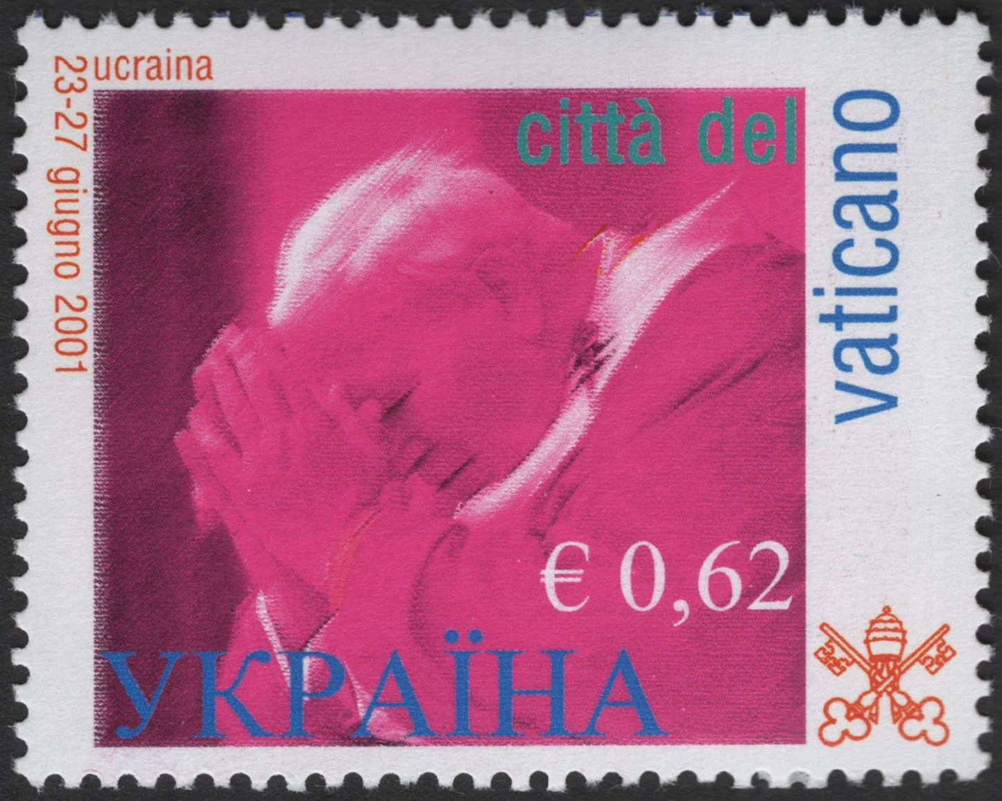 SCG3527 - Vatican City – Papal Visit to Ukraine, 2001 (€0.62)