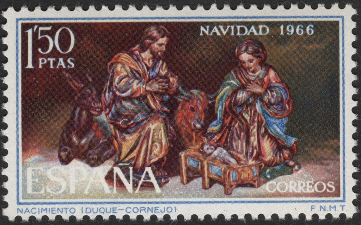 SCG3533 - Spain 1966 – Christmas “Nativity” Stamp