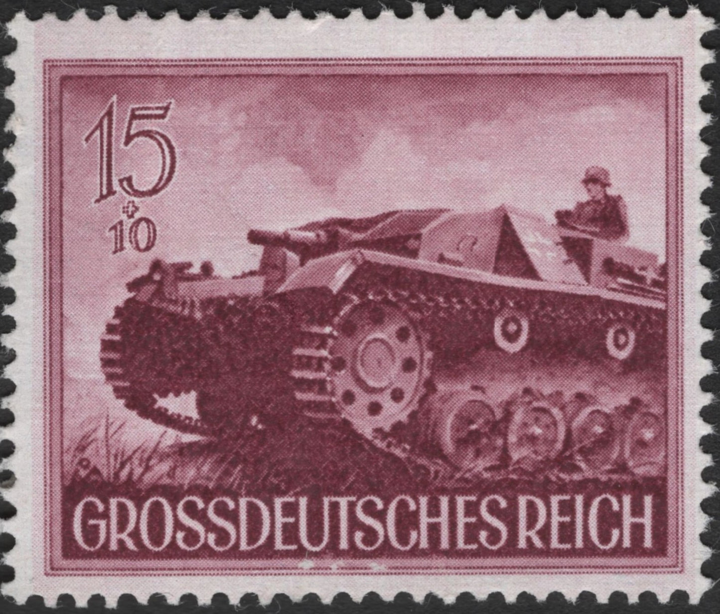SCG3511 - 1944 Germany – StuG III Assault Gun Semi-Postal Stamp
