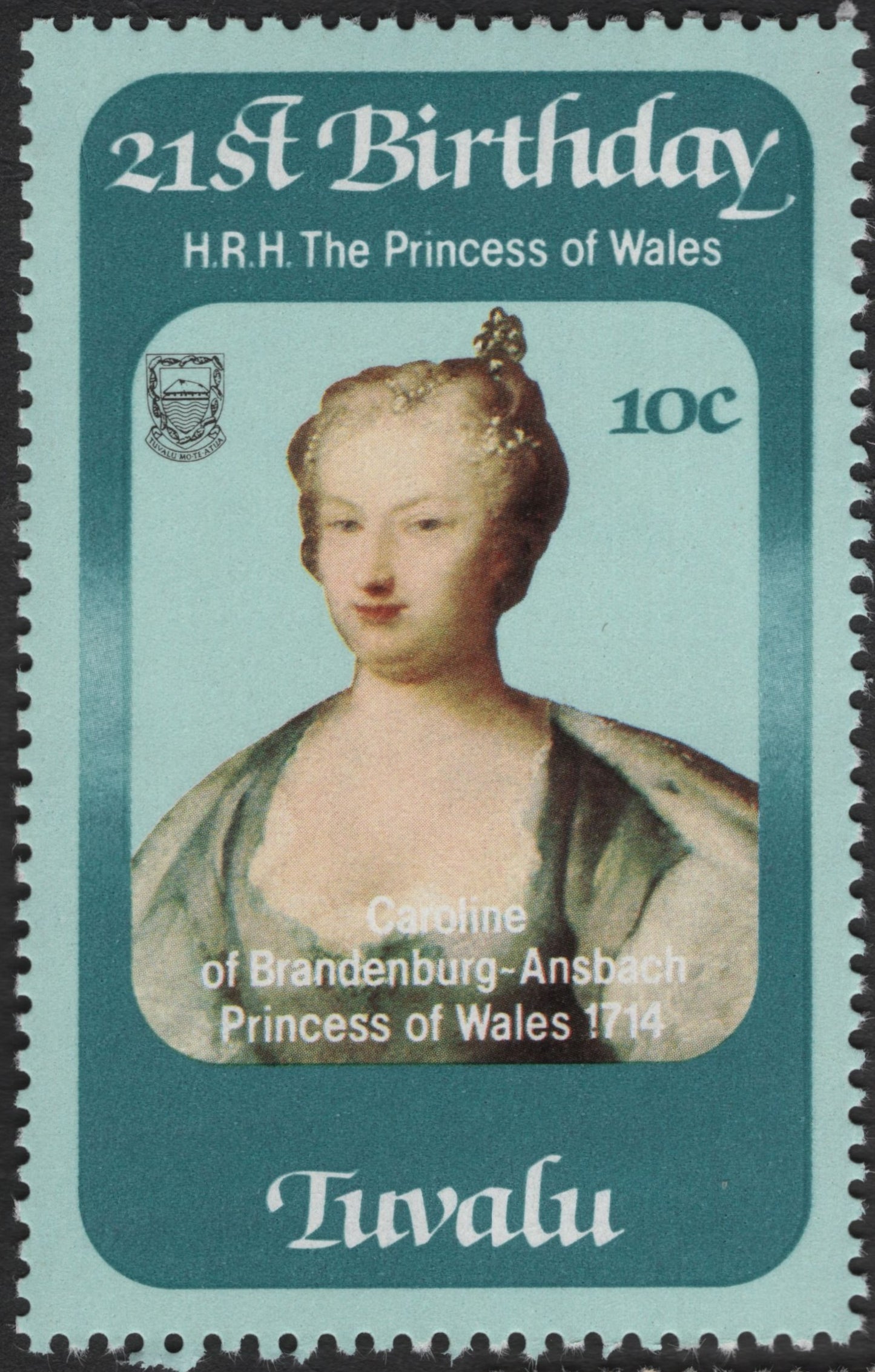 SCG3589 - Tuvalu – 21st Birthday of H.R.H. The Princess of Wales – 1982