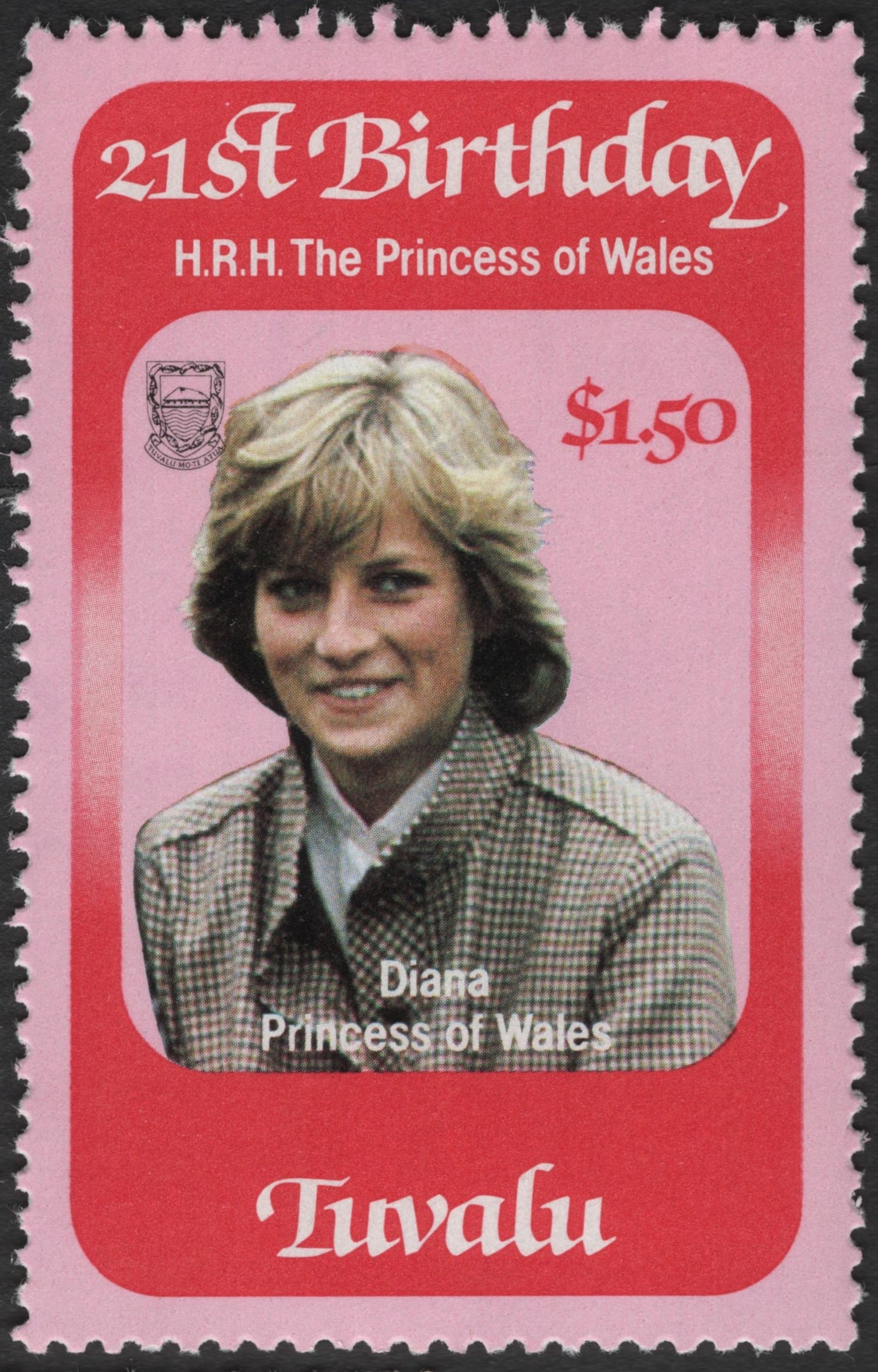 SCG3589 - Tuvalu – 21st Birthday of H.R.H. The Princess of Wales – 1982
