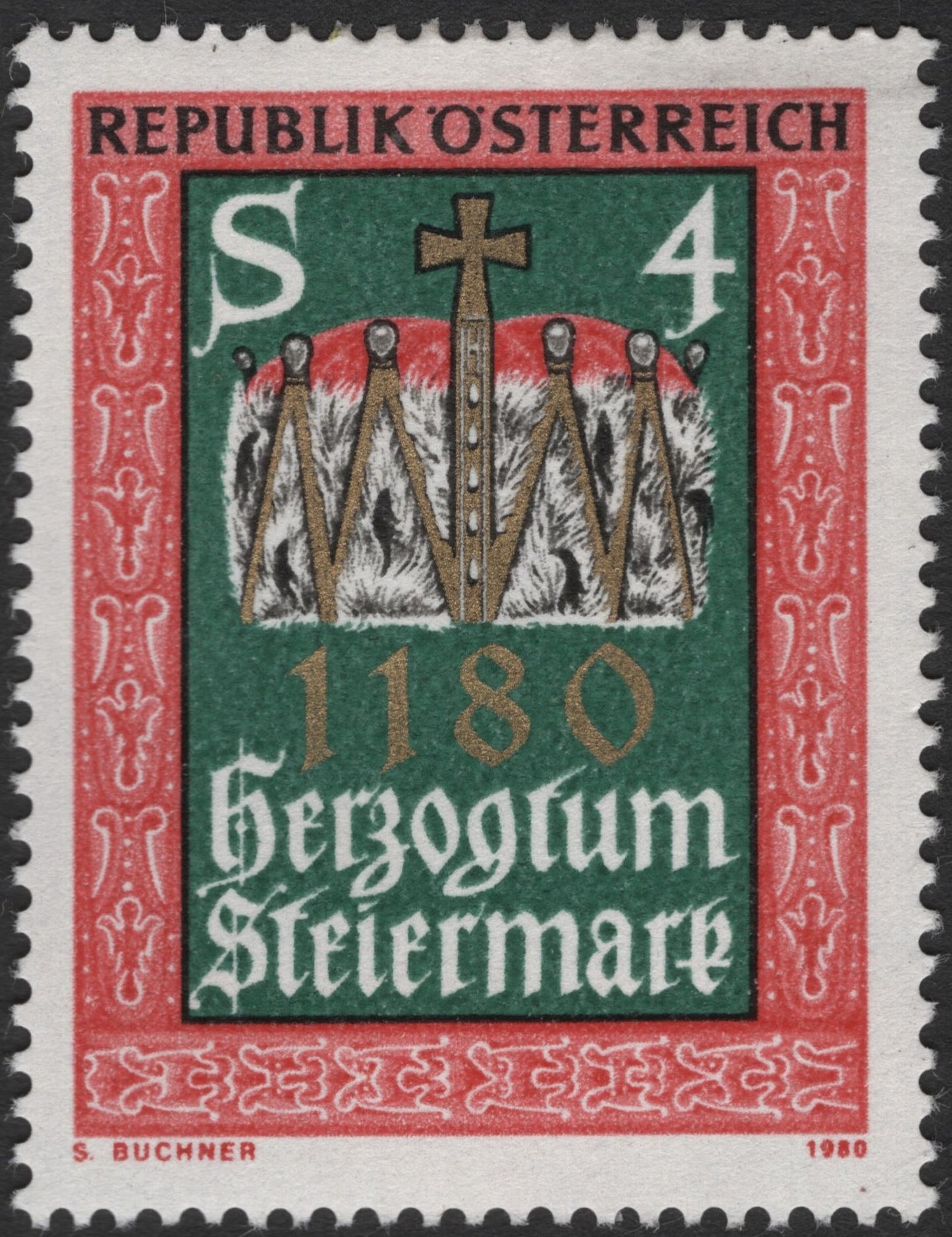 SCG3570 - Austria 1980 – Duchy of Styria 1180 Anniversary Stamp