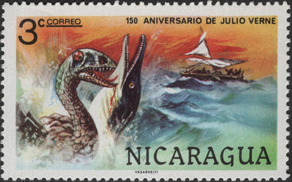 SCG3591 - Nicaragua – 150th Anniversary of Jules Verne – 1978 (Set of 3)
