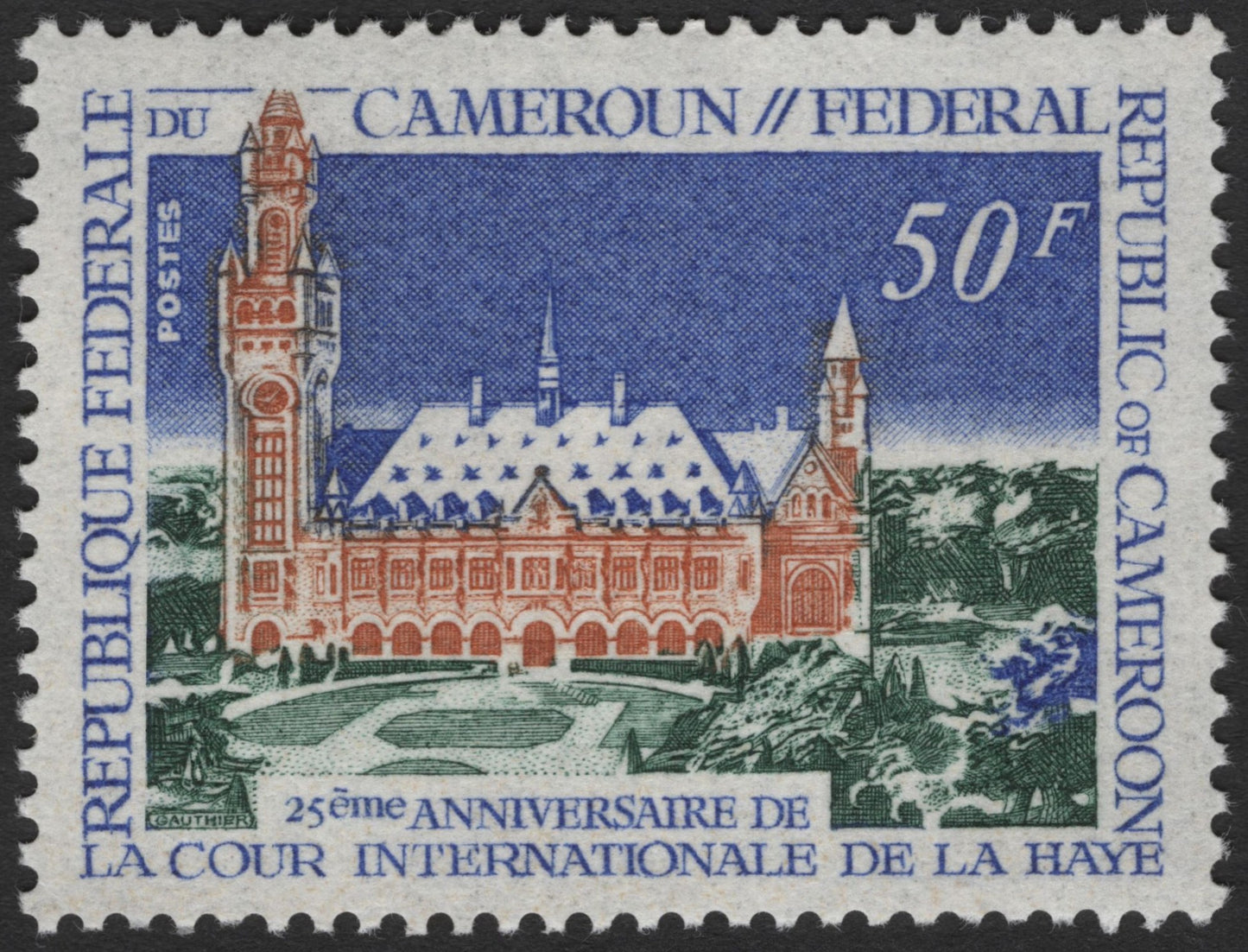 SCG3634 - Cameroon 25th Anniversary of the International Court of Justice – 1970