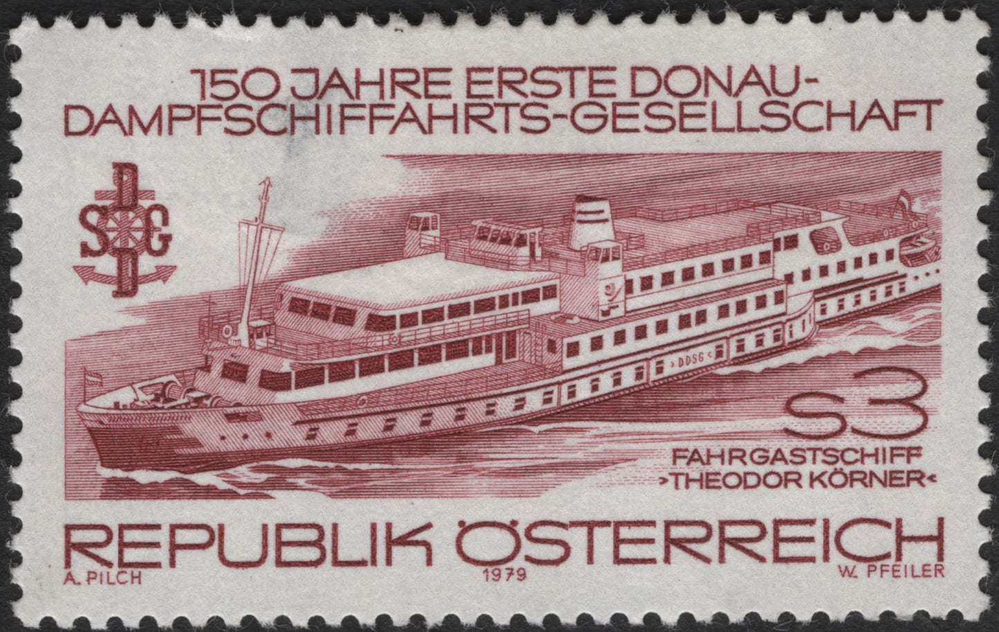 SCG3618 - Austria – 1979 “150 Years of the First Danube Steamship Company”