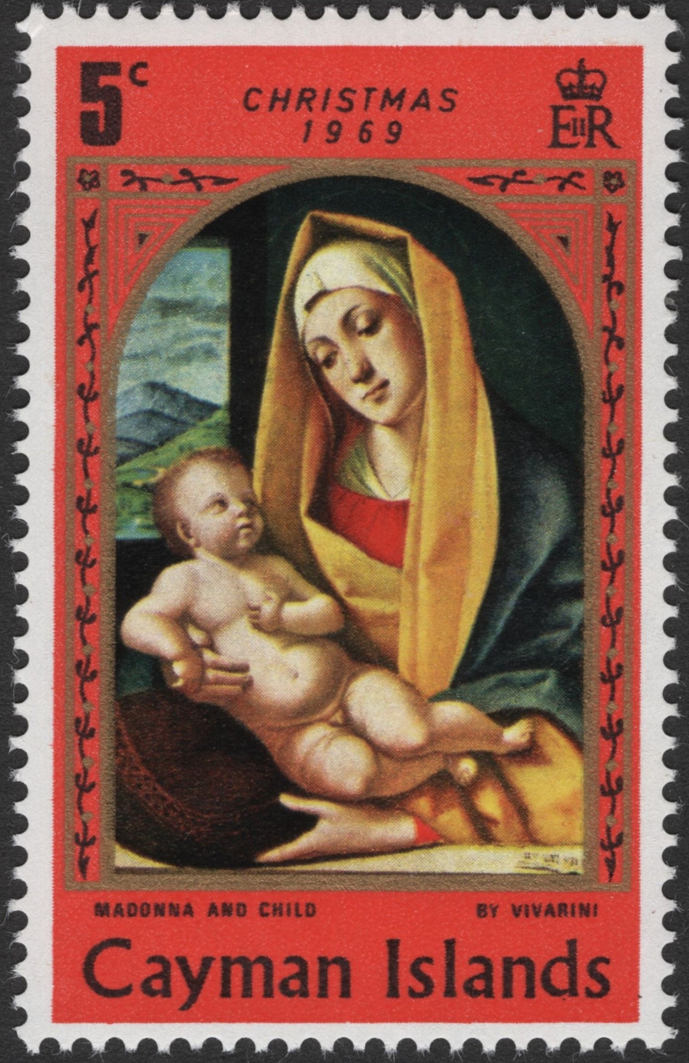 SCG3690 - Cayman Islands 1969 Christmas – Madonna and Child by Viviani (Set of 3)