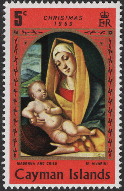 SCG3690 - Cayman Islands 1969 Christmas – Madonna and Child by Viviani (Set of 3)