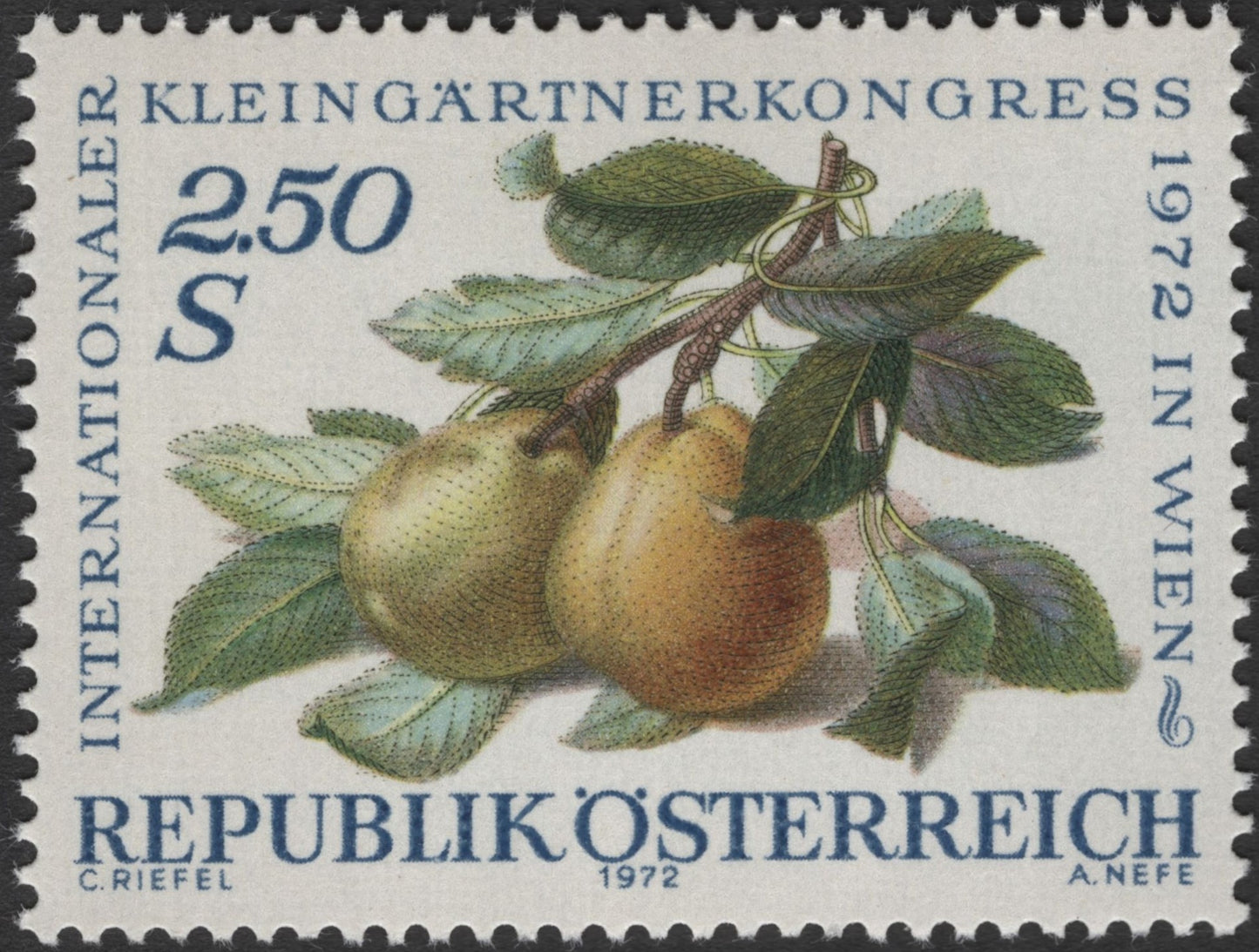SCG3654 - Austria 1972 – International Small Gardeners’ Congress Stamp