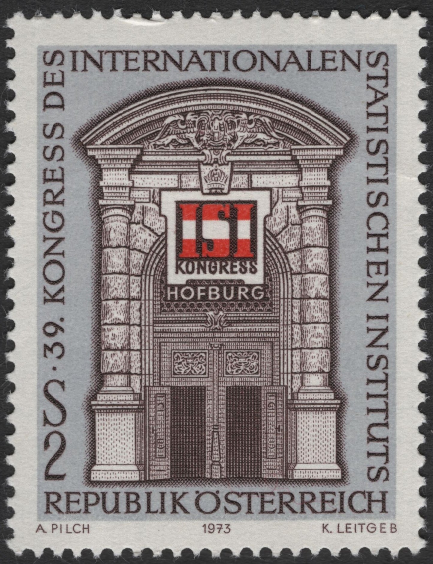 SCG3665 - Austria 1973 – 39th International Statistical Institute Congress Stamp