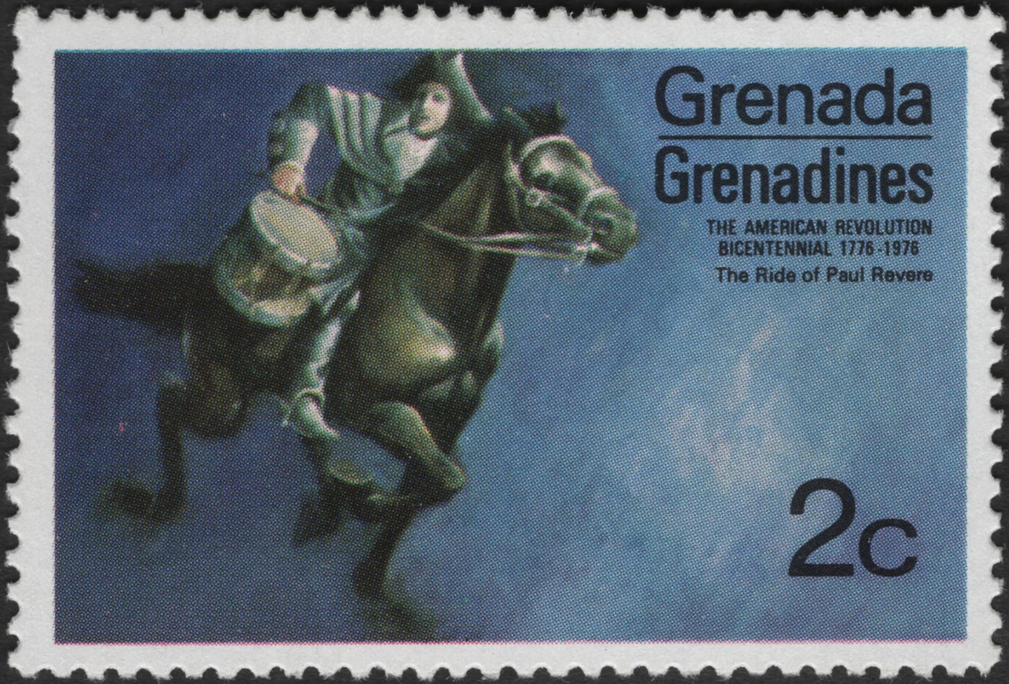 SCG3698 - Grenada Grenadines 1976 – The Ride of Paul Revere, 2c