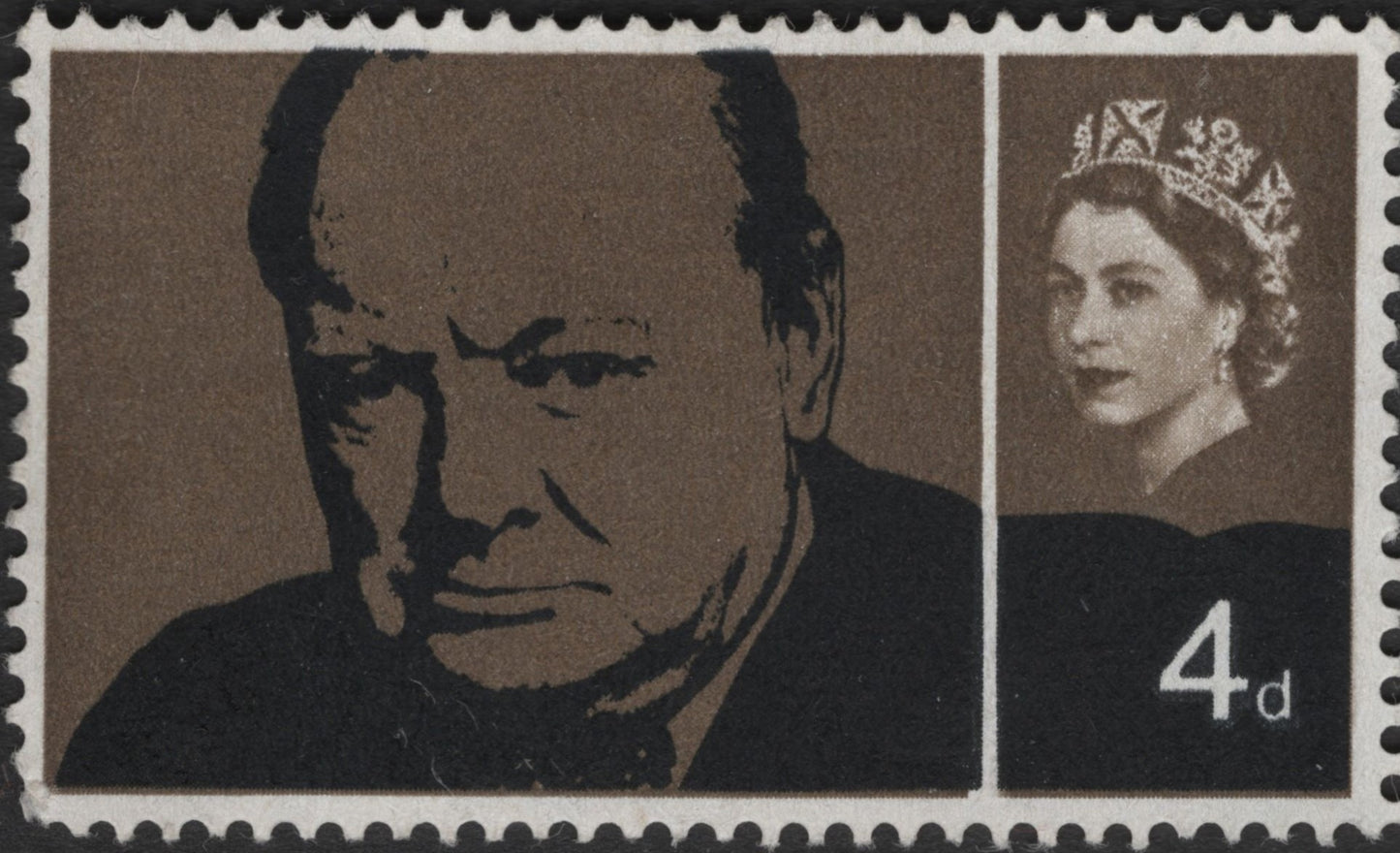SCG3699 - United Kingdom 1965 Winston Churchill Commemorative Stamp – 4d