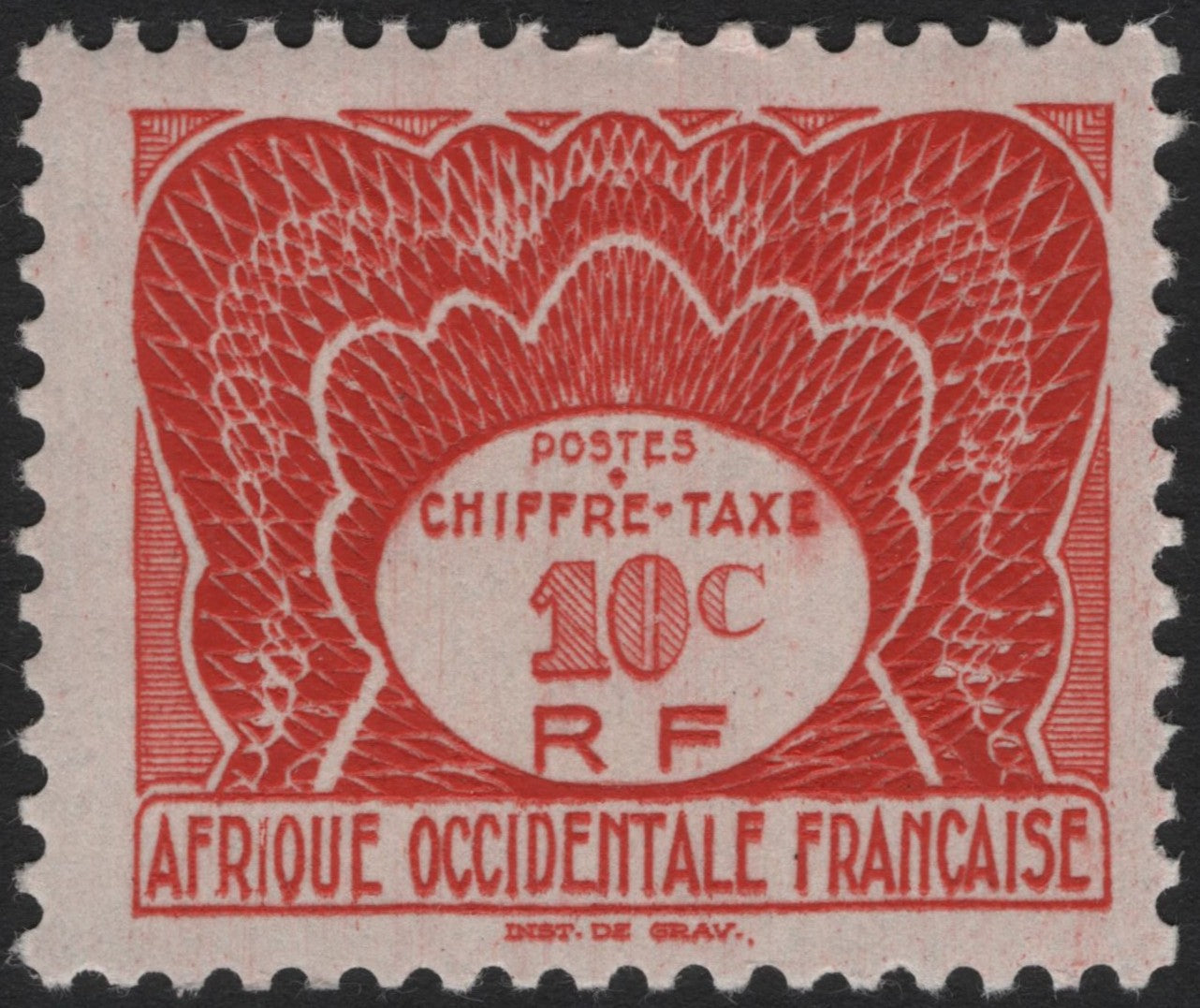 SCG3755 - French West Africa – Postage Due 10c (c. 1940s)
