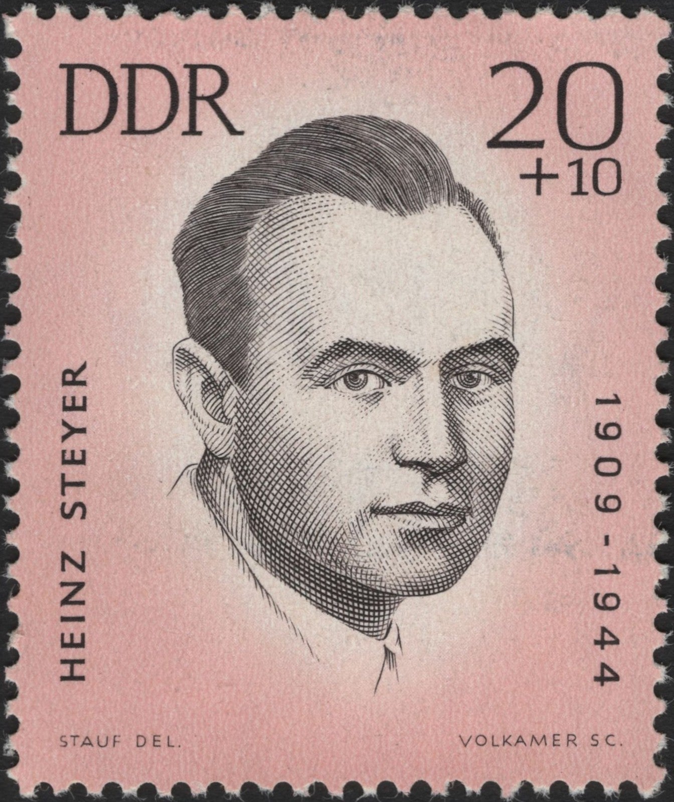 SCG3857 - East Germany (DDR) 1964 – Heinz Steyer Commemorative Stamp
