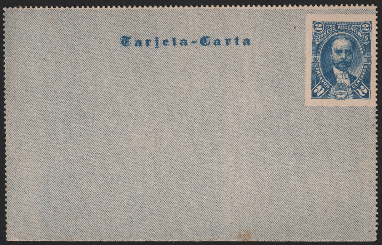 SCG3804 - Argentina 2 Centavos "Tarjeta-Carta" Postal Stationery